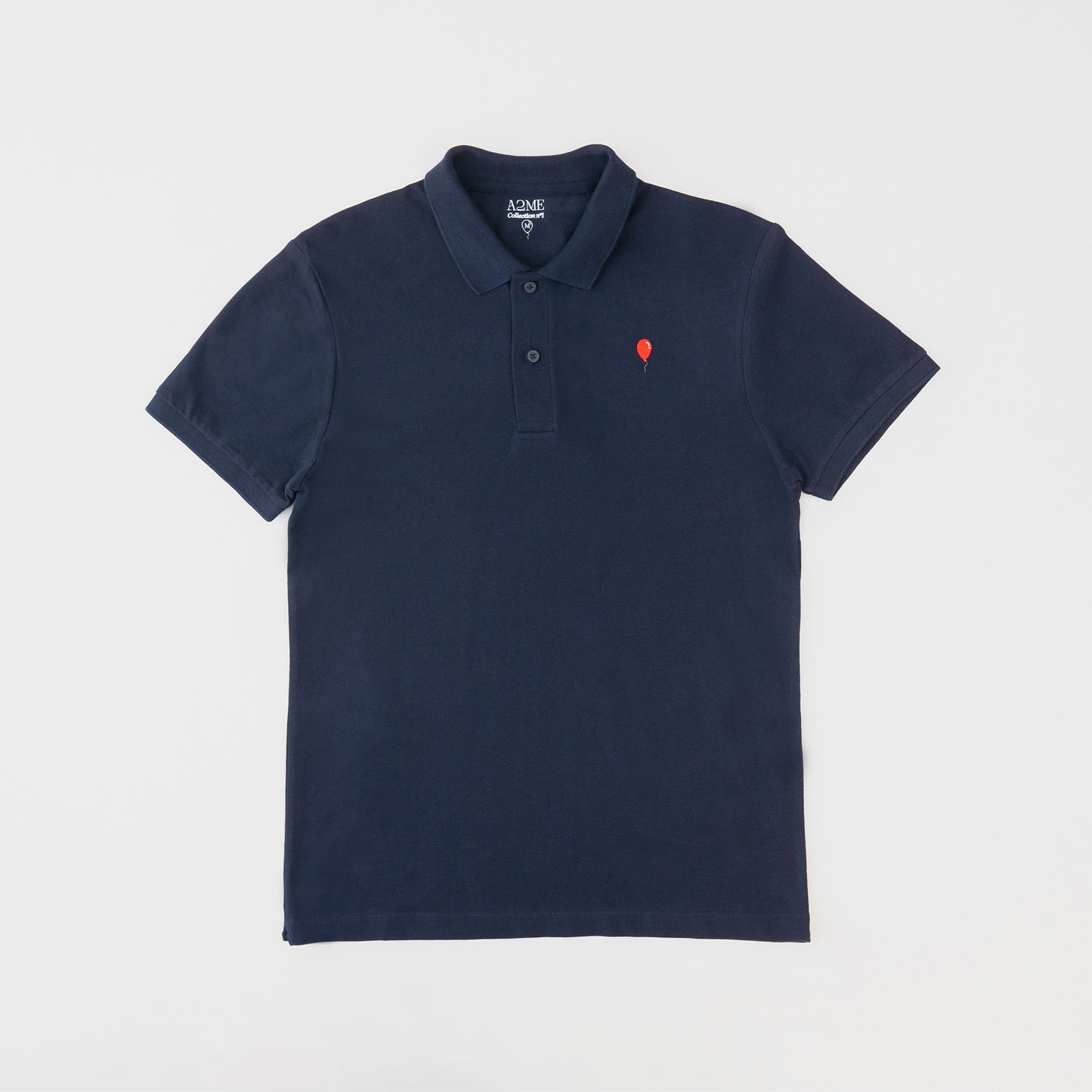 Polo AZUL MARINO globo rojo