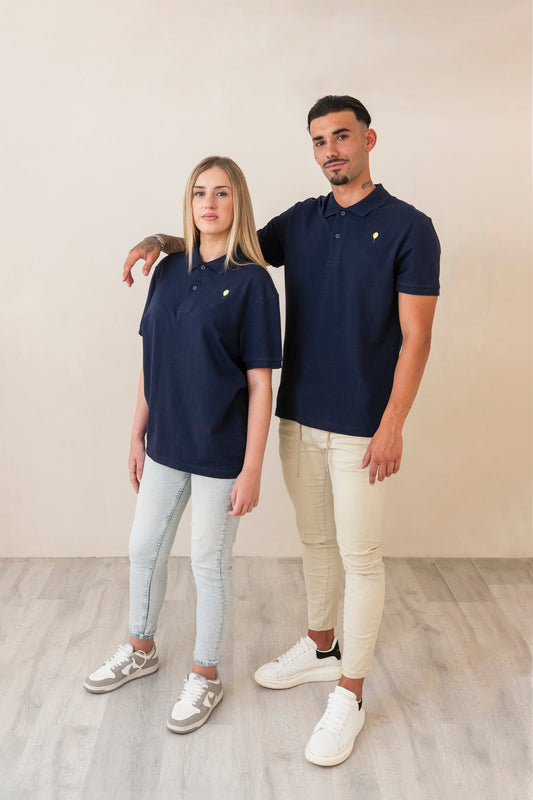 Polo AZUL MARINO globo lima