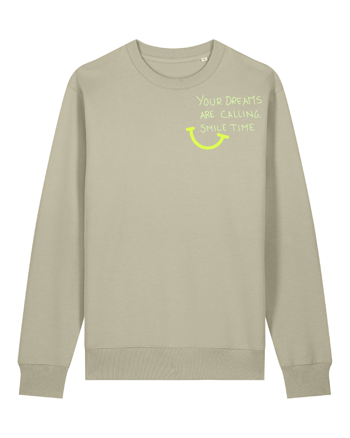 SUDADERA SMILE TIME stone