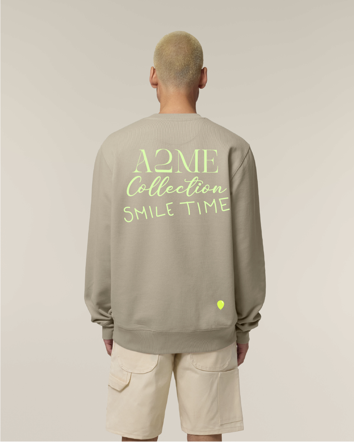 SUDADERA SMILE TIME stone
