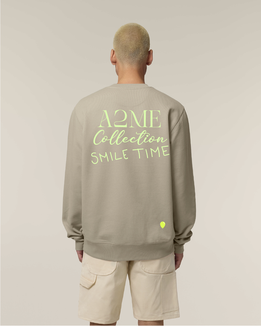 SUDADERA SMILE TIME stone